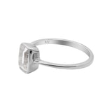 925 Sterling Silver Natural White Topaz Gemstone Silver Rings