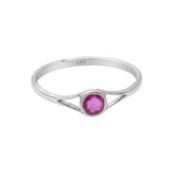 Natural Ruby Gemstone 925 Sterling Silver Rings