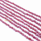 4 Layered Natural Ruby Oval Cabochon Spiritual Healing Gemstone Beads Strand 925 Silver Necklace