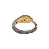 Snake Natural Ruby Gemstone and Diamond 925 Sterling Silver Designer Ring