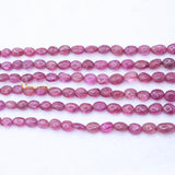 3 Layered Natural Ruby Oval Cabochon Spiritual Healing Gemstone Beads Strand 925 Silver Necklace