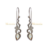 Natural Pear Cut Citrine Gemstone 925 Sterling Silver Gemstone Drop Earring