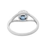 Natural Blue Topaz Gemstone 925 Sterling Silver Healing Ring