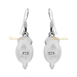 Golden Rutilated Quartz Gemstone 925 Sterling Silver Gold Plated Drop Earring