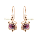 Designer 925 Sterling Silver Natural Garnet Gemstone Drop Earring