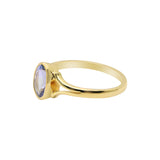 925 Sterling Silver Natural Tanzanite Gemstone Gold Plated Ring