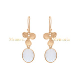 Natural Moonstone Gemstone 925 Sterling Silver Drop Dangle Earring