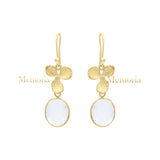 Natural Moonstone Gemstone 925 Sterling Silver Drop Dangle Earring