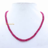 1 Line Natural Ruby Pumpkin Shaped Spiritual Healing Gemstone Carving Beads Strand Necklace
