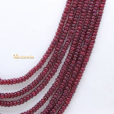 Buy 7 Line Round Smooth Shaped Natural Ruby Spiritual Healing Gemstone Beads Strand Necklace
