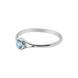 Natural Blue Topaz Gemstone 925 Sterling Silver Ring