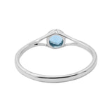 Natural Blue Topaz Gemstone 925 Sterling Silver Ring