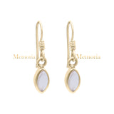 Natural Rose Quartz Gemstone 925 Sterling Silver Drop Earring