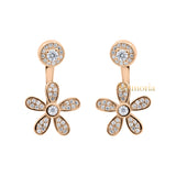 Natural Cubic Zircon 925 Sterling Silver Designer Drop Earring