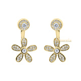 Natural Cubic Zircon 925 Sterling Silver Designer Drop Earring