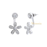 Natural Cubic Zircon 925 Sterling Silver Designer Drop Earring