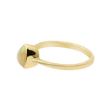 Oval Shaped Natural Opal Gemstone 925 Sterling Silver Gold Plated Ring