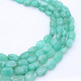 Natural Emerald Gemstone Beads Thread Necklace