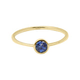 Natural Tanzanite Gemstone 925 Sterling Silver Gold Plated Ring