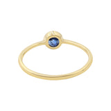 Natural Tanzanite Gemstone 925 Sterling Silver Gold Plated Ring