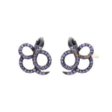 Cubic Zircon 925 Sterling Silver Snake Design Earring For Women