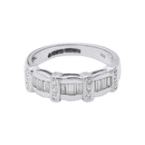 Diamond 18k White Gold Anniversary Band Ring