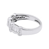 Diamond 18k White Gold Anniversary Band Ring