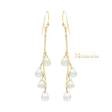 Natural Tear Drop Lemon Quartz Gemstone 925 Sterling Silver Drop Earring