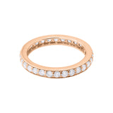 14K White Gold Diamond Band Ring