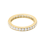 14K White Gold Diamond Band Ring