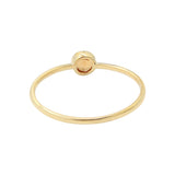 Natural Orange Sapphire Gemstone 925 Sterling Silver Gold Plated Ring