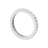 14K White Gold Diamond Band Ring