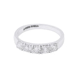 Natural Diamond 18k White Gold Ring