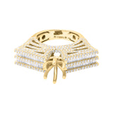 Designer Diamond 18k White Gold Engegement Ring