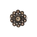 Beautiful Natural Polki Diamond 925 Sterling Silver Ring