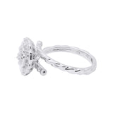 Natural Diamond 18k White Gold Ring