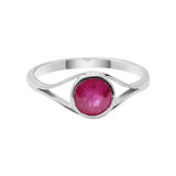 Natural Ruby Gemstone 925 Sterling Silver Healing Ring