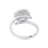 Natural Diamond 18k White Gold Ring