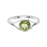 Natural Peridot Gemstone 925 Sterling Silver Healing Ring