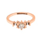 Natural Diamond 18k White Gold Designer Band Ring