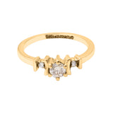 Natural Diamond 18k White Gold Designer Band Ring