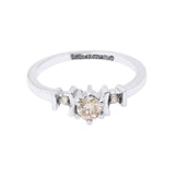 Natural Diamond 18k White Gold Designer Band Ring