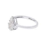 Pear Shaped Diamond 18k White Gold Handmade Designer Ring