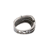 Black Rhodium Plated Natural Diamond 925 Sterling Silver Ring