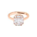 Natural Diamond 14k White Gold Engagement Band Ring For Womens