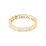 Natural Diamond 18k White Gold Band Ring For Womens