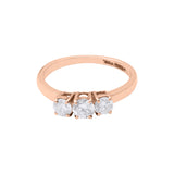 Buy Round Diamond 18k White Gold Ring For Womens