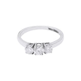 Buy Round Diamond 18k White Gold Ring For Womens