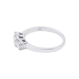 Buy Round Diamond 18k White Gold Ring For Womens