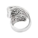 Gorgeous Natural 18k White Gold Diamond Ring For Womens